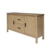 Bloomfield 2 Drawer 2 Door Sideboard in Natural Pine Wood
